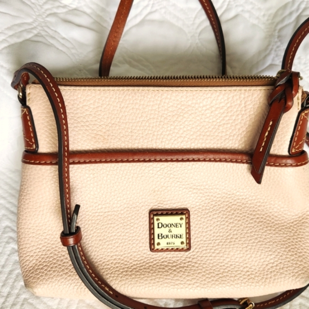 Dooney & Bourke Pink and Brown Crossbody Bag